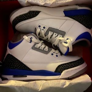 Jordan 3 racer blue grade school